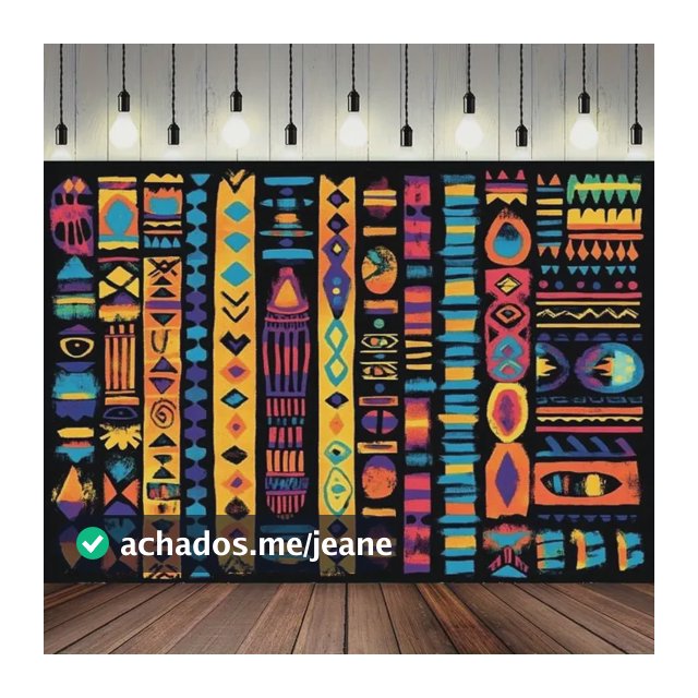 1 Peça De Tapeçaria Tribal Africana Pendurada Na Parede Com