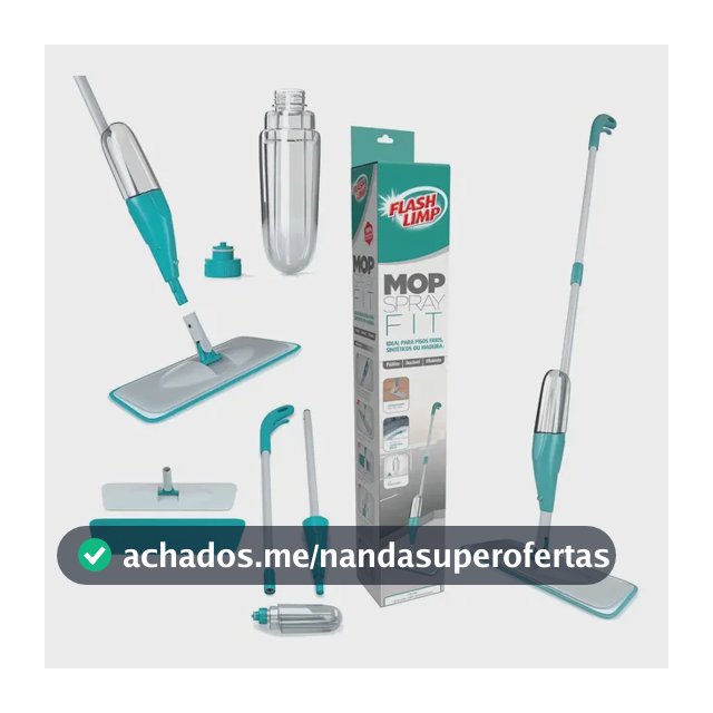 Rodo Mop Spray Flash Limp Fit C/ Microfibra Lavável Mop0556