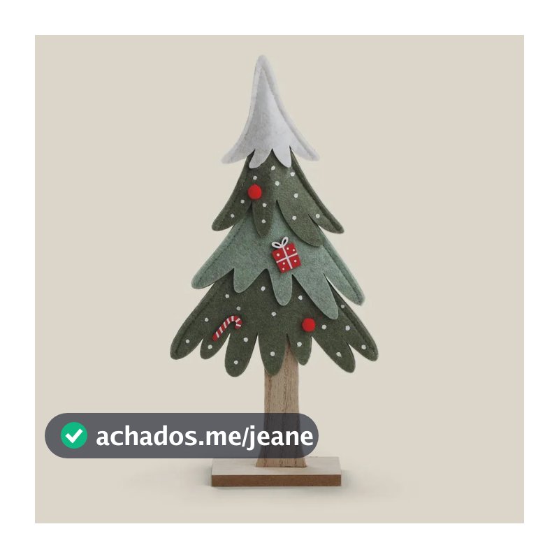 Adorno Tree Magic Madeira 31,5cm - A\casa