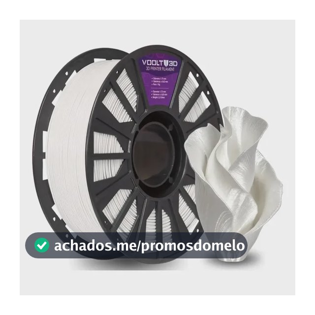Filamento Pla Branco Off White Evo 1kg Voolt3D Impressão Fabricação Nacional Imprimir Peças 3D