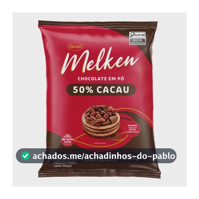 Chocolate Em Pó 50% Cacau Melken - 1,010kg