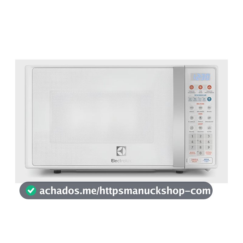 Micro-ondas MTO30 20L Com Função Tira Odor e Descongelar Cor Branco Electrolux