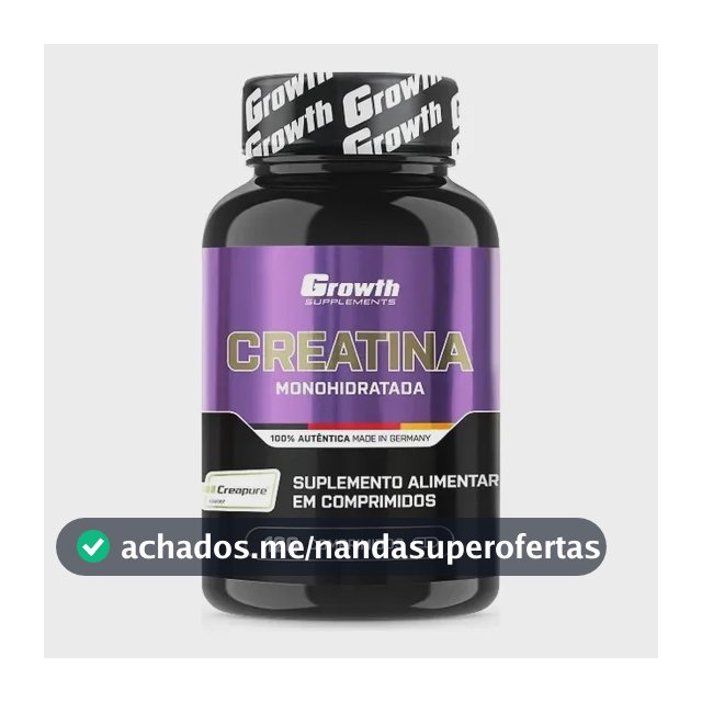 Creatina Growth Supplements em cápsula Sem sabor de 120 un