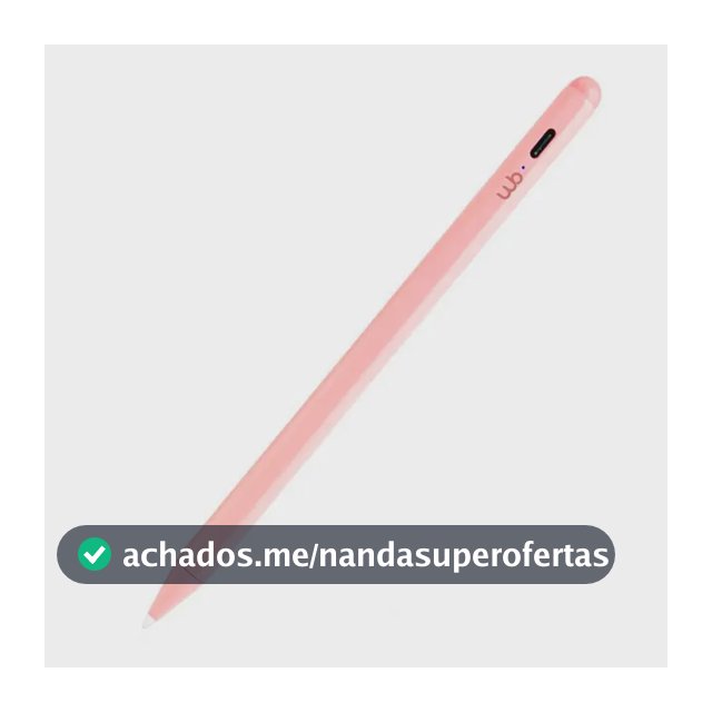 Caneta Pencil Para iPad Com Rejeição de Palma 1.0mm Rosa Wb