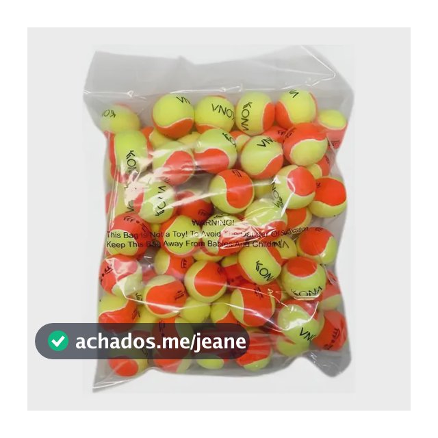 Saco De Bolas Beach Tennis Bolinha Tênis Praia Kona 60un Amarelo
