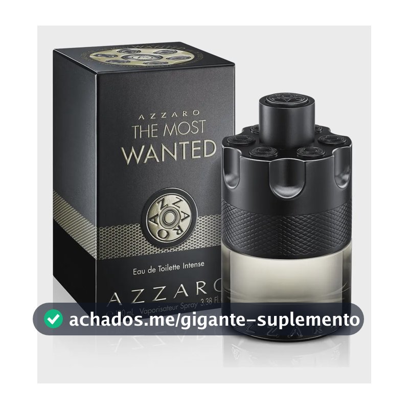 Fragrância Masculina Azzaro The Most Wanted Eau De Toilette Intense 100ml