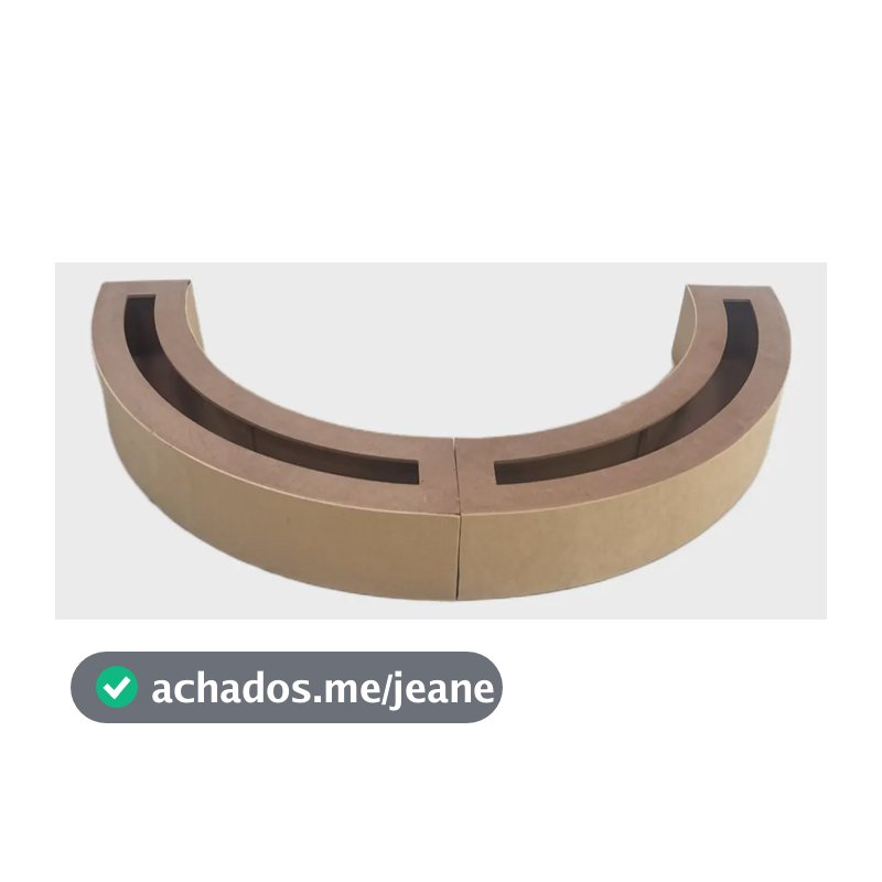 Floreira/ Canaleta Para Mesa Oval Decoração Festa Cru Sem Pintura