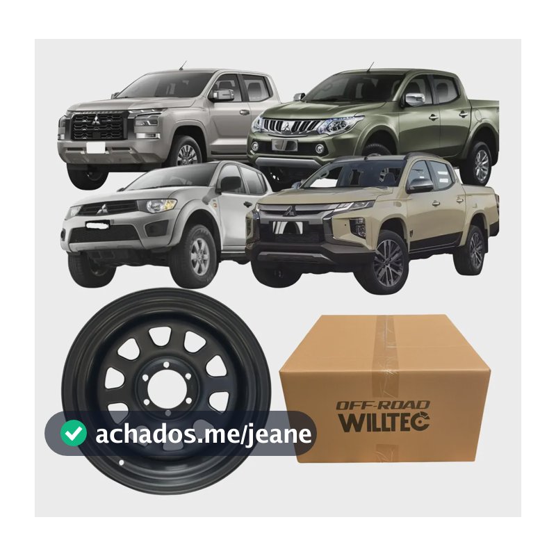Roda 16x8 6x139.7 Daytona Offset-30 L200 Todos Os Modelos Preto