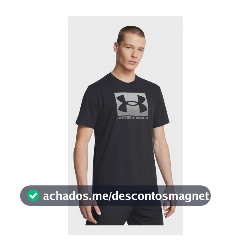 Camiseta Masculino Boxed Sports Under Armour Bkpgry Logo Under Armour M Liso