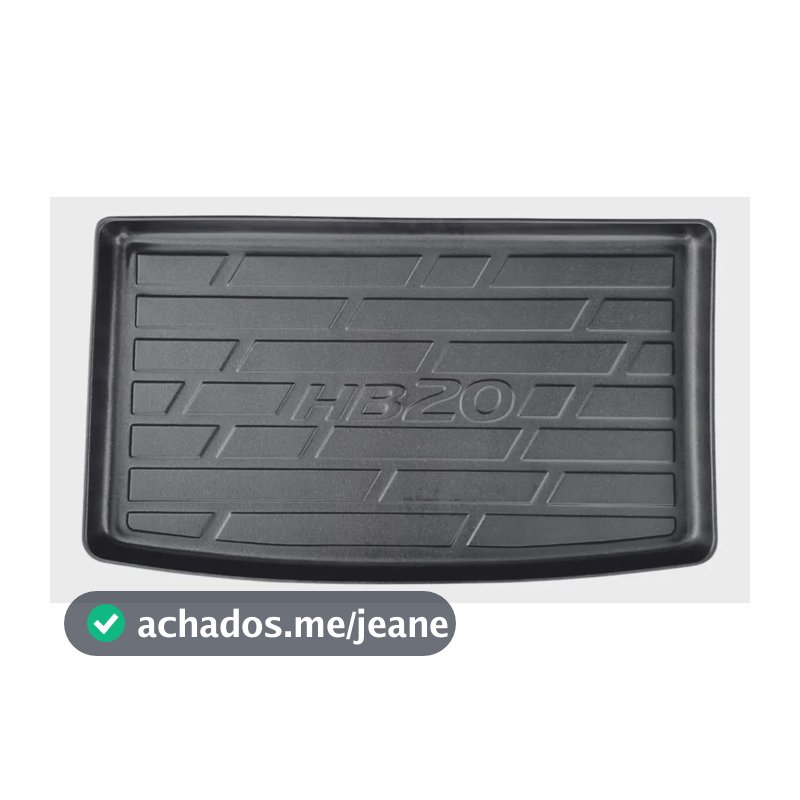 Tapete Bandeja Porta Malas Hyundai Hb20 Hatch Encaixe Preto