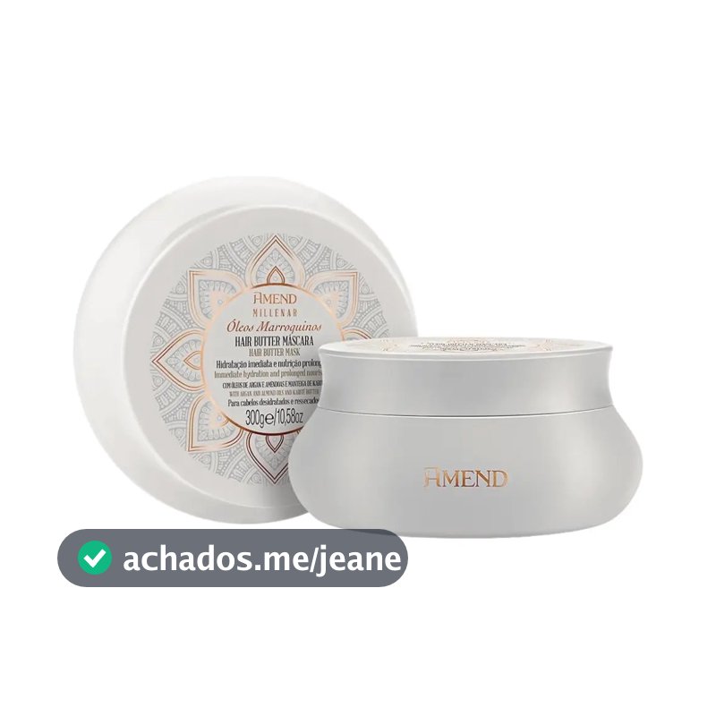 Hair Butter Máscara Amend Milenar Óleos Marroquinos 300g Variação Única