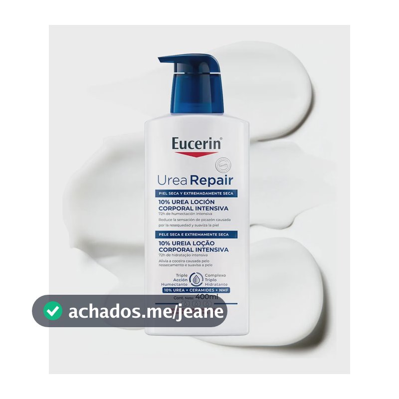 EUCERIN Urea Repair Loção Corporal Intensiva 400ml, Hidratação Intensiva, Pele Seca