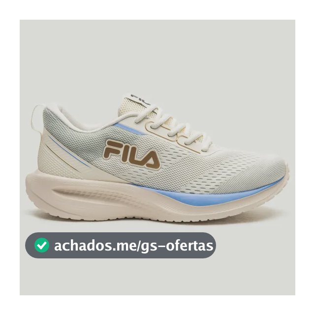 Tênis Feminino Esportivo Leve Treino Academia Fila Rise Up Bege/dourado/azul Centaurea 38