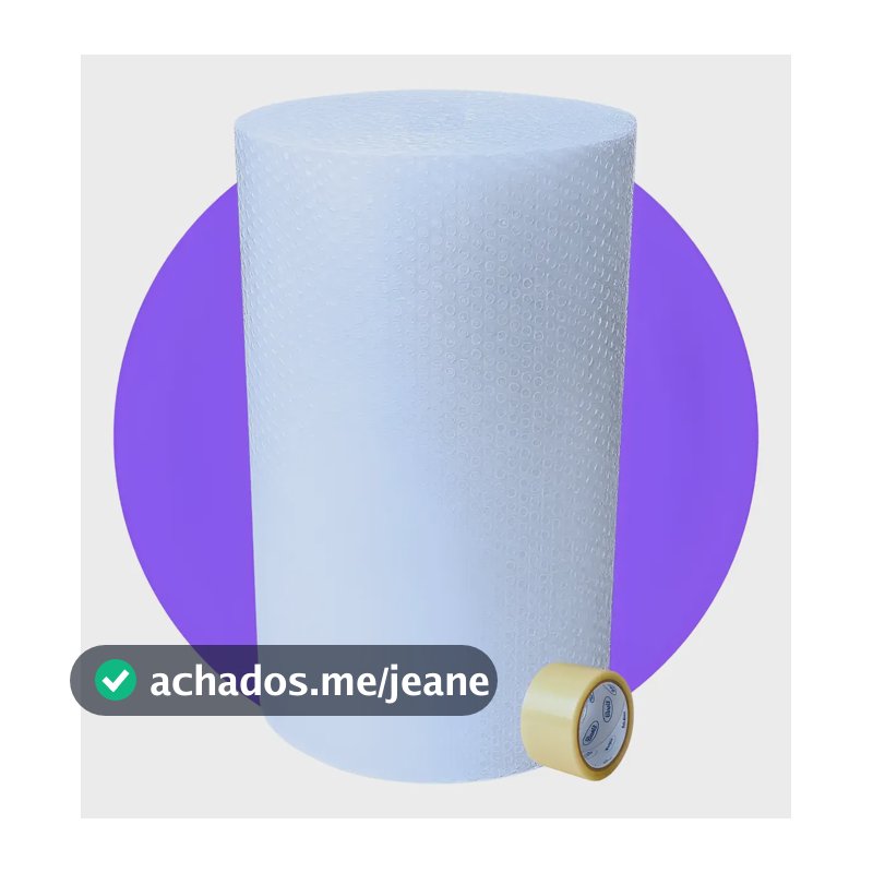 Plástico Bolha Reforçado 60cm X 50m Ideal P/ Mudança Frágil Transparente
