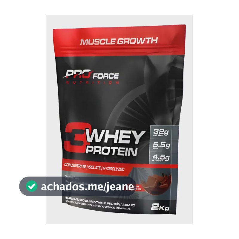 Whey Protein PORO FORCE Muscle Growth Sabor Leitinho 2Kg