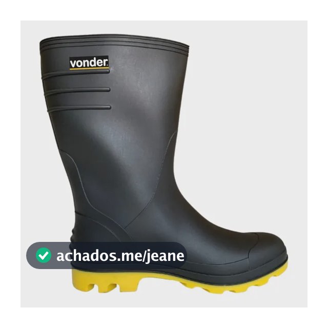 Bota Galocha Pvc Forrada Impermeável Super Leve