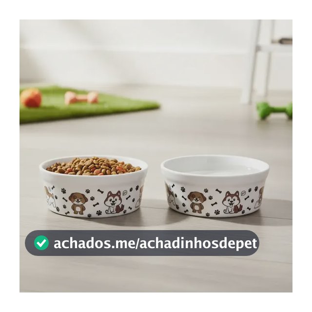Kit 2 Comedouro Para Cachorros Super Oferta 600 Ml