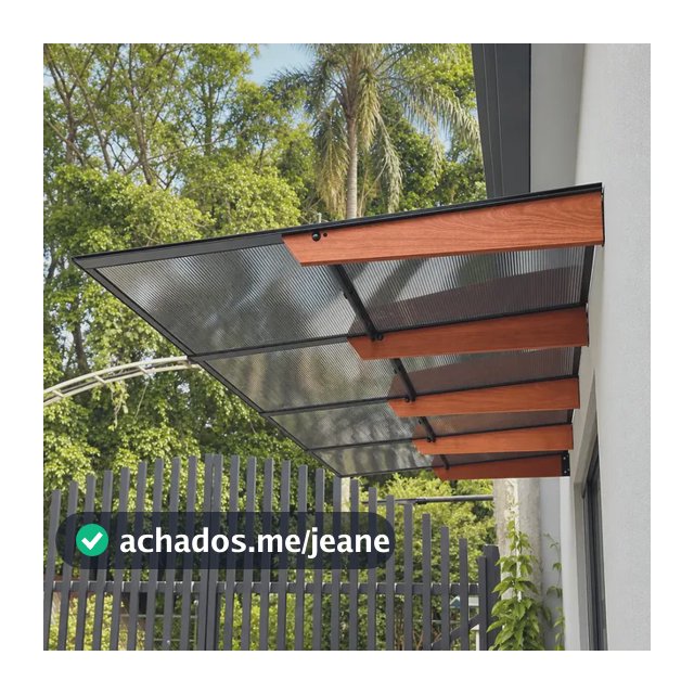 Toldo Skyiflex Policarbonato 310x100cm Tipo Pergolado Fumê