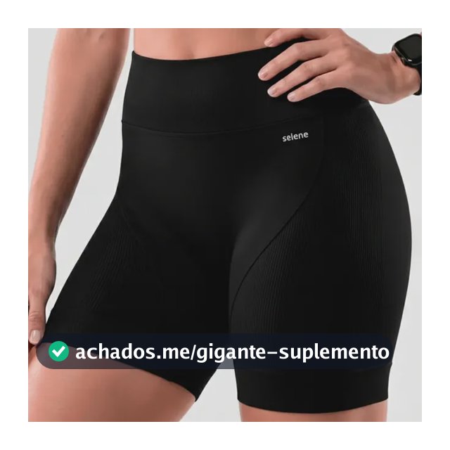 Short Selene Bermuda Feminina Dry Fitness Anatômica Fit Leve
