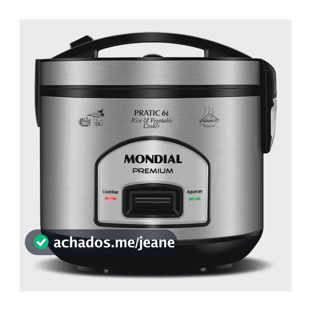 Panela Elétrica de Arroz Mondial 500W - PE-43-6X