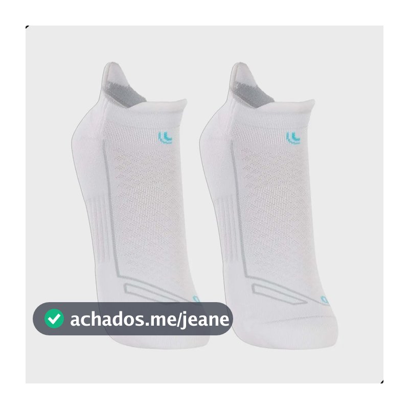 Kit 2 Pares Meia Lupo Dry Soquete Curto Anti Bolhas Corrida Branco G (41-44)