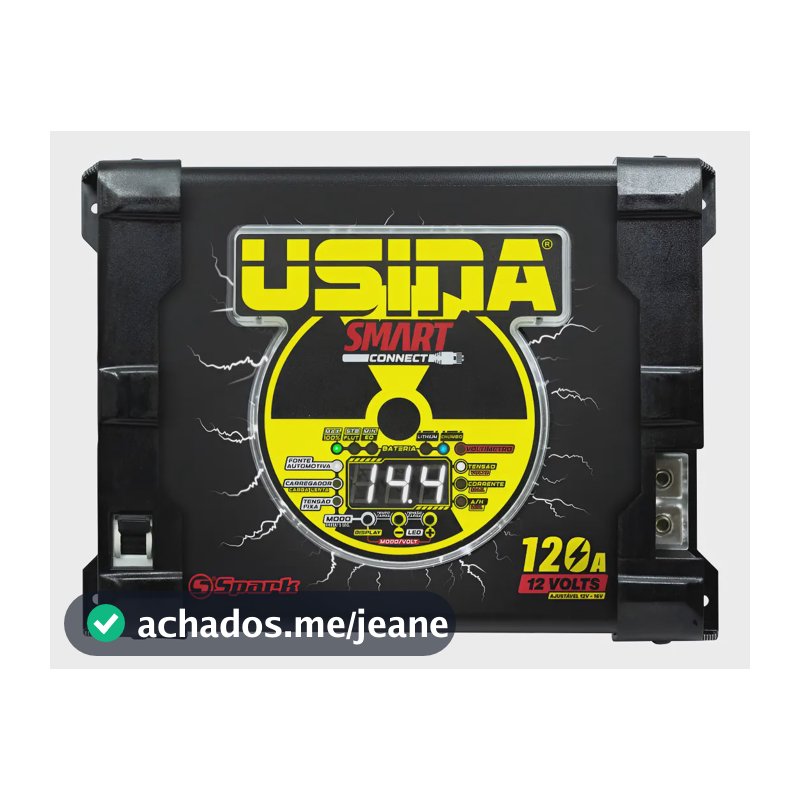 Fonte Automotiva Usina 120 Amperes 12v Bivolt Smartconnect Preto