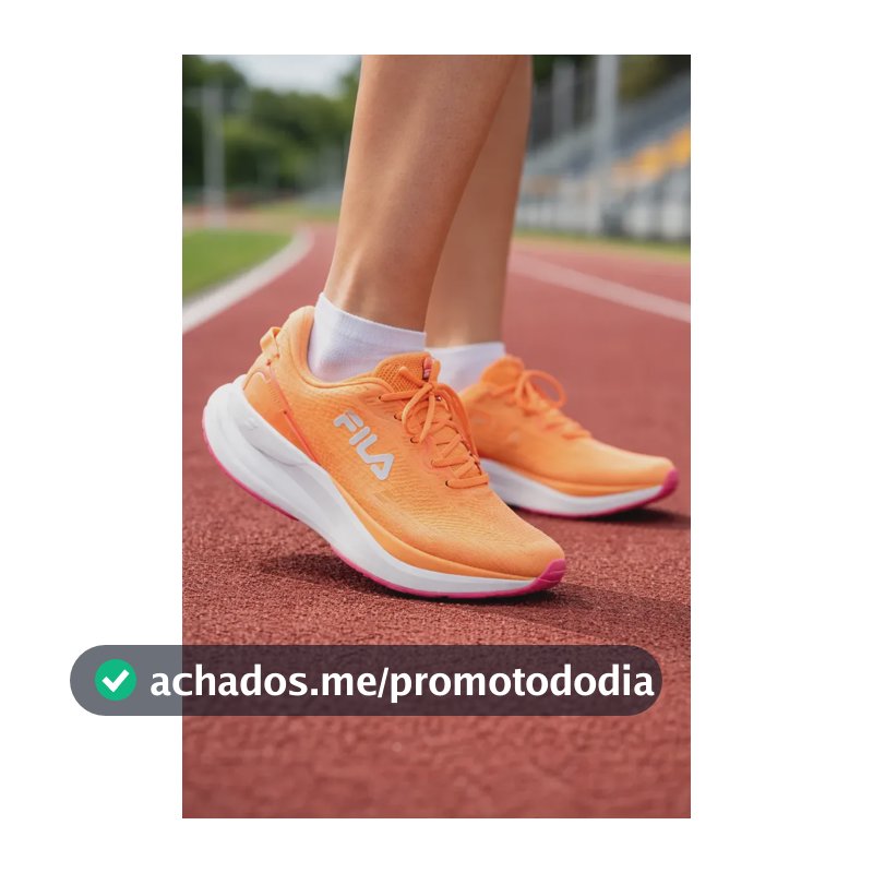 Tenis Fila Feminino Caminhada Corrida Treino Academia Promo Laranja 37 Br