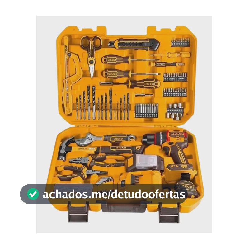 Kit Parafusadeira  Impacto 20v 165 Peças Hkthp41662-9 Ingco