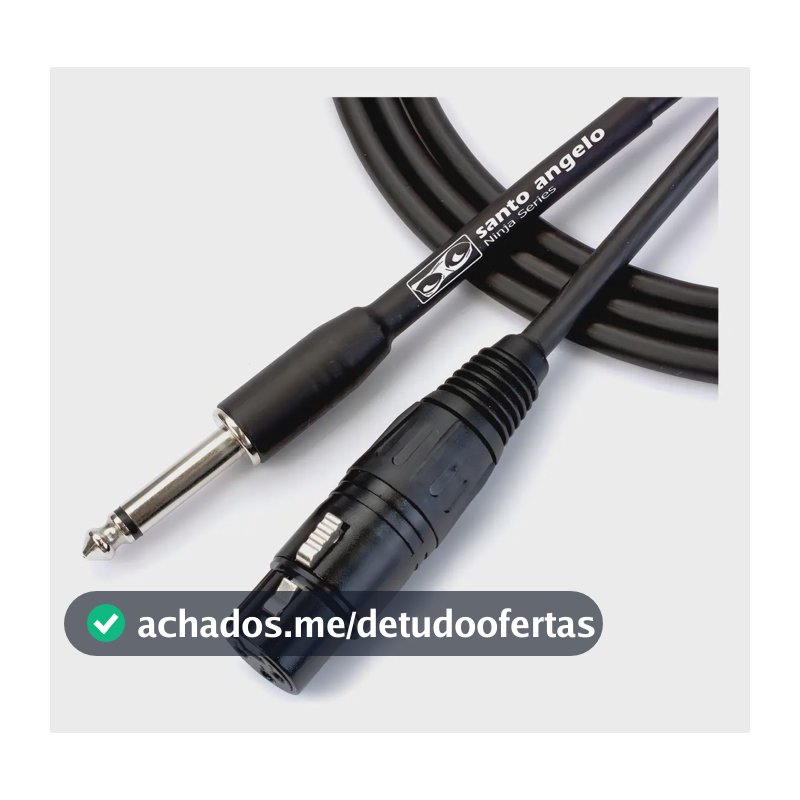 Santo Angelo Cabo P/ Microfone - P10 / Xlr F 3 Metros