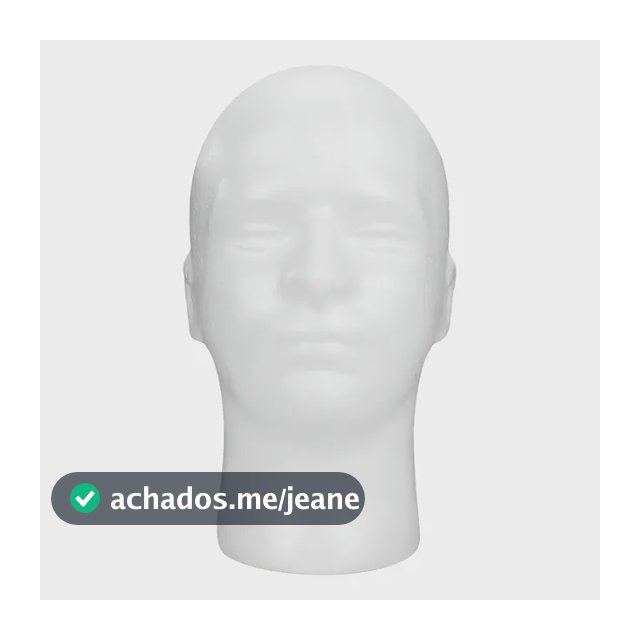 Cabeça Isopor Masculina Manequim Protese Peruca Bone Chapeu