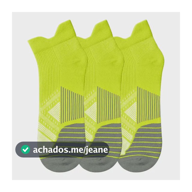 Kit 3 Pares Meias Af Corrida Esportiva Poliamida Antifricção