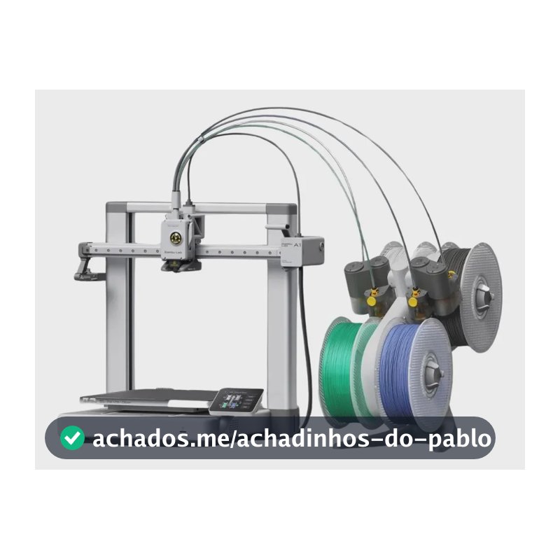 Impressora 3D Bambu Lab A1 Combo cor prateada com tecnologia de impressão FDM