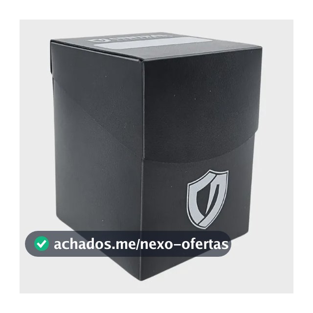 Deck Box Central Box Commander Preto para Cartas Magic e Pokémon