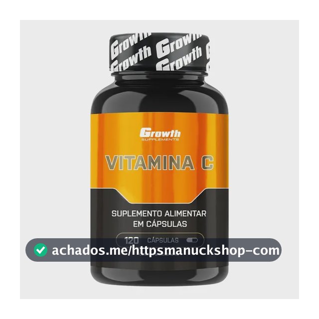 Vitamina C 120 Cápsulas Growth Supplements Natural