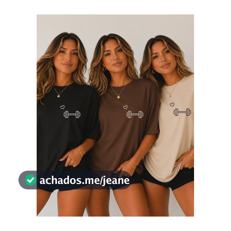 Kit 3 Blusão Tshirt Camiseta Academia Treino Gym Feminina Preto - Marrom - Bege G