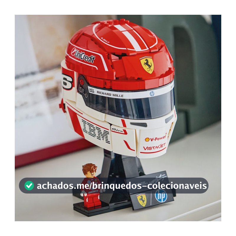 Lego Editions Capacete Ferrari 43014 886 Charles Leclerc
