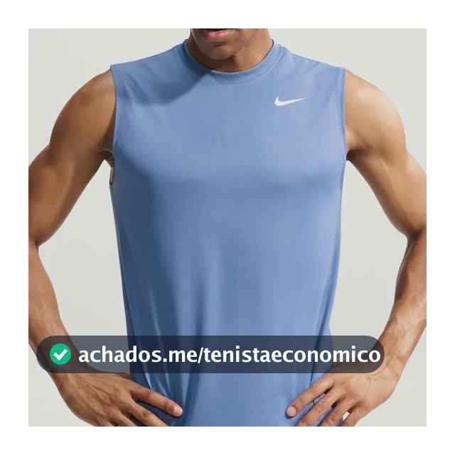 Regata Nike Dri-fit Legend Masculina Azul/branco G