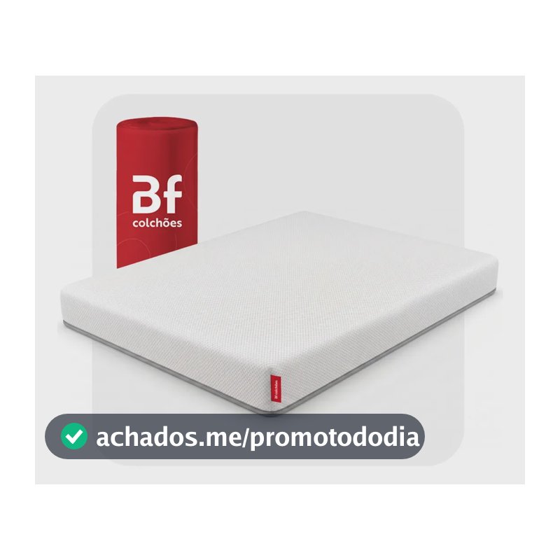 Colchão Casal D33 Ortopédico de Espuma Dupla face a Vácuo 138x188cm BF Colchões
