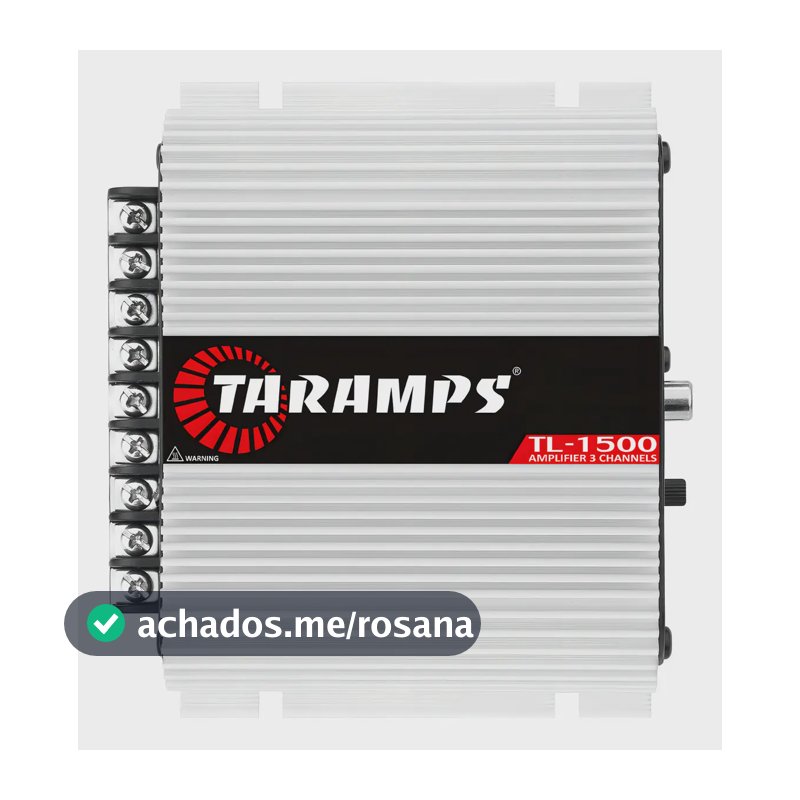 Modulo Taramps TL 1500 3 Canais Amplificador Caixa Trio Som Automotivo 390 w Rms
