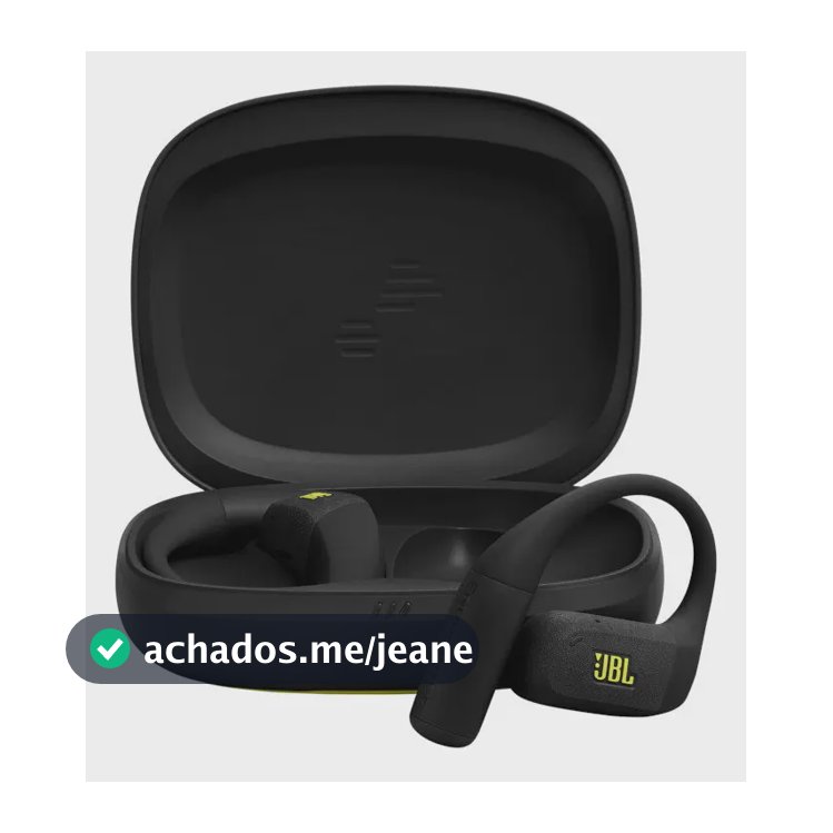 Fone de Ouvido Esportivo JBL Endurance Zone Formato Aberto Com Gancho de Orelha Bluetooth IP68 Resistente à Água e Poeira – Preto