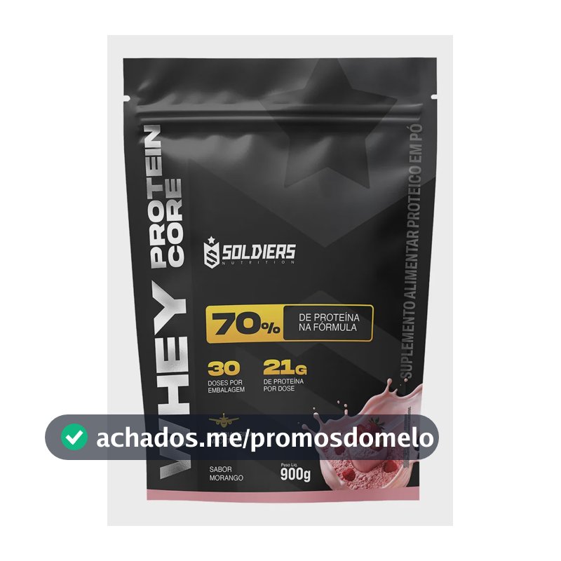 Whey protein Soldiers Nutrition em pó sabor Morango x 900g