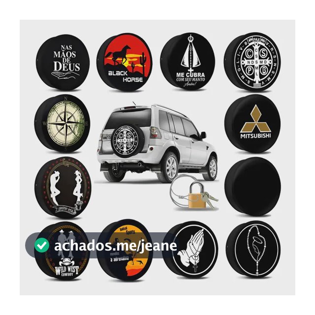 Capa Estepe Mitsubishi Tr4 Cabo E Cadeado Aro 17 225/65/17