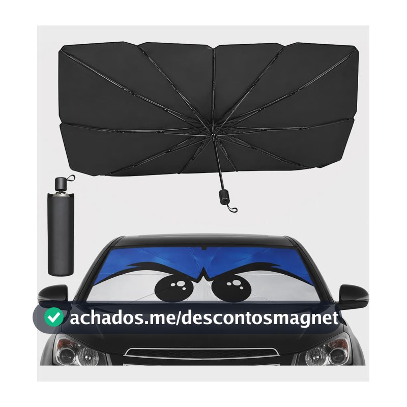 Quebra Sol Para Brisa Carro Protetor Solar Chuva(olho Preto)