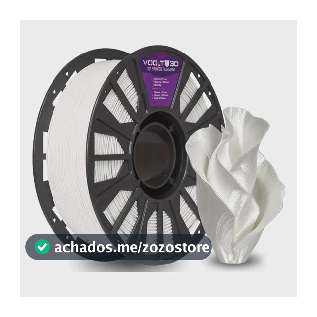 Filamento Pla Branco Off White Evo 1kg Voolt3D Impressão Fabricação Nacional Imprimir Peças 3D