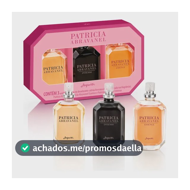 Kit 3 Colônias Perfumes Patricia Abravanel Intenso Essence
