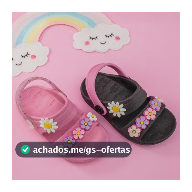 Kit 2 Pares Sandália Menina Pandu Babuche Calce Fácil