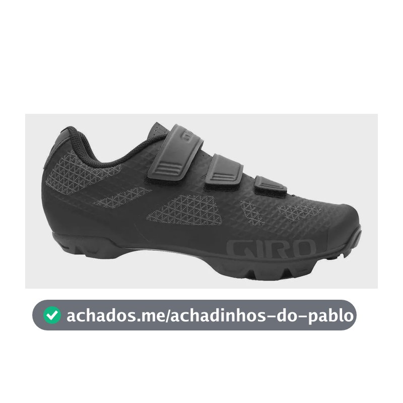 Sapatilha De Ciclismo Giro Ranger Mtb Preta Preto Liso 41 Br