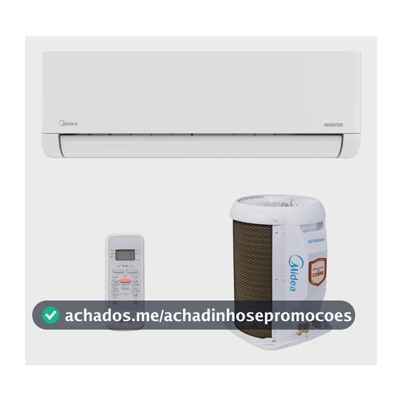 Ar Split Inverter 12000 Midea Airvolution Lite Frio 38TBVCA12M5 42EBVCA12M5