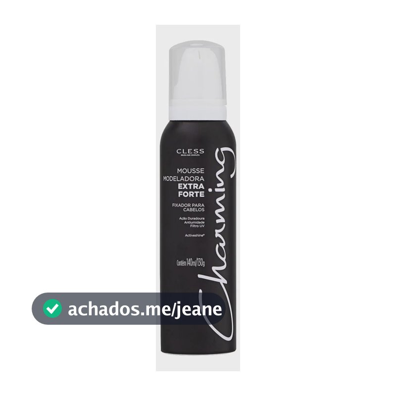 Mousse Modeladora Capilar Extra Forte 140ml - Charming