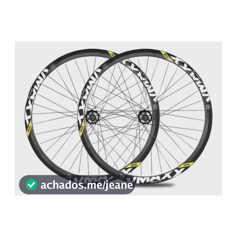 Par De Rodas Aro 26 Vzan Vmaxx em Alumínio Para Freio A Disco cor Preto